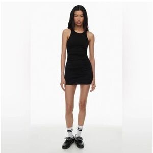 Aritzia Black Fitted Mini Dress